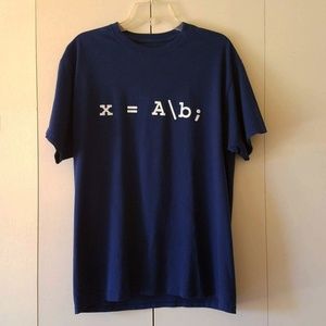 Matlab Blue x = A\b; Mathworks Shirt